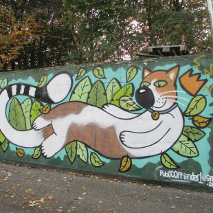 Heeley City Farm Cat Street Art